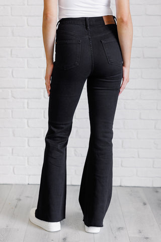 Etta High Rise Control Top Flare Jeans in Black-Jeans-Ave Shops-Statement Wear Fashion Boutique, Women's Fashion and Accessories located in O'Fallon, MO