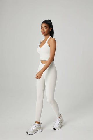 Leda Halter Neck Longline Sports Bra-Activewear-91thelabel-Statement Wear Fashion Boutique, Women's Fashion and Accessories located in O'Fallon, MO