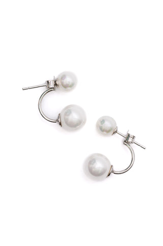 Double Pearl Stud Earrings-Earrings-Ave Shops-Statement Wear Fashion Boutique, Women's Fashion and Accessories located in O'Fallon, MO