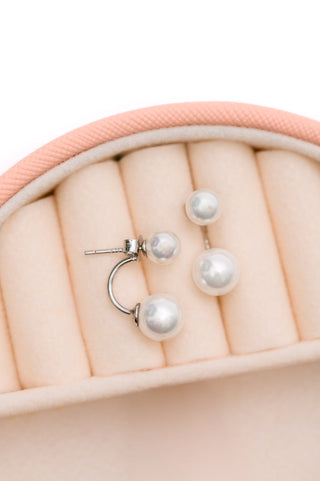 Double Pearl Stud Earrings-Earrings-Ave Shops-Statement Wear Fashion Boutique, Women's Fashion and Accessories located in O'Fallon, MO