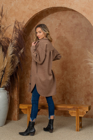 Oversized Fleece Collared Button Up Shacket-Layers-Ave Shops-Statement Wear Fashion Boutique, Women's Fashion and Accessories located in O'Fallon, MO