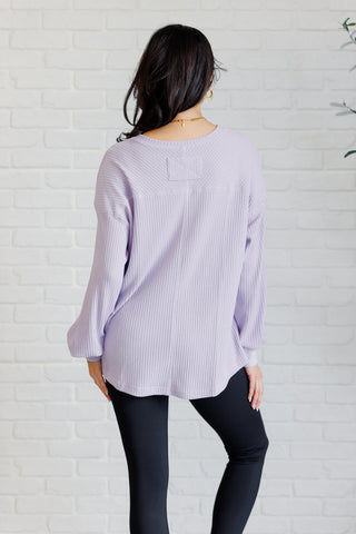 Good Things Are Coming V-Neck Top in Lavender-Tops-Ave Shops-Statement Wear Fashion Boutique, Women's Fashion and Accessories located in O'Fallon, MO