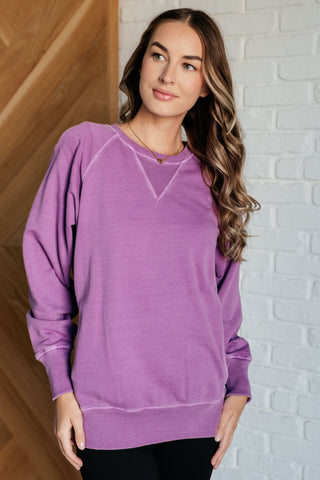 Hands Down Favorite Sweatshirt in Light Plum-Tops-Ave Shops-Statement Wear Fashion Boutique, Women's Fashion and Accessories located in O'Fallon, MO