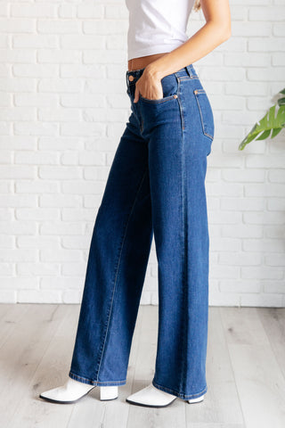 Hazel High Rise Vintage Wide Leg Jeans-Jeans-Ave Shops-Statement Wear Fashion Boutique, Women's Fashion and Accessories located in O'Fallon, MO