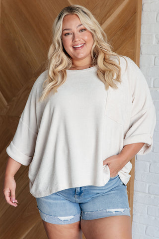 Ivory Thoughts Chenille Blouse-Tops-Ave Shops-Statement Wear Fashion Boutique, Women's Fashion and Accessories located in O'Fallon, MO