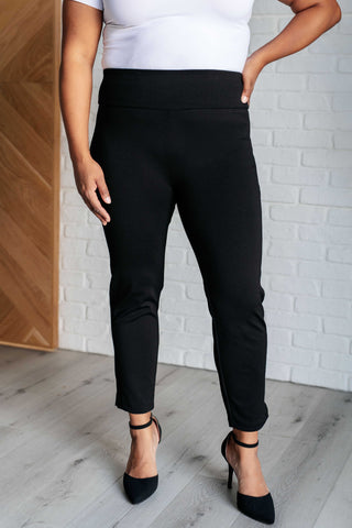 Magic Ankle Crop Skinny Pants in Black-Pants-Ave Shops-Statement Wear Fashion Boutique, Women's Fashion and Accessories located in O'Fallon, MO