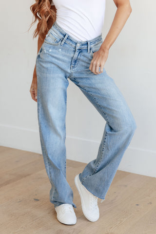 Mildred High Rise V Front Waistband Straight Jeans-Jeans-Ave Shops-Statement Wear Fashion Boutique, Women's Fashion and Accessories located in O'Fallon, MO