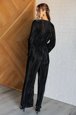 Night Out Plisse Jumpsuit-Jumpsuits & Rompers-Ave Shops-Statement Wear Fashion Boutique, Women's Fashion and Accessories located in O'Fallon, MO