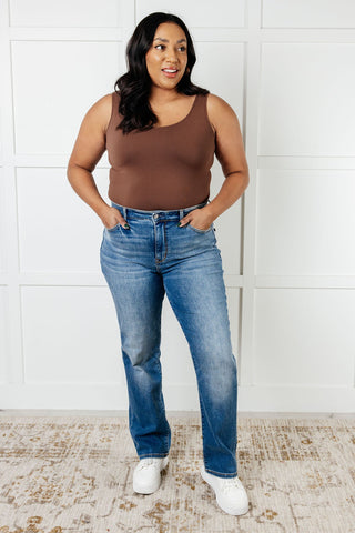 Nivea Vintage Wash Thermal Straight Jeans-Denim-Ave Shops-Statement Wear Fashion Boutique, Women's Fashion and Accessories located in O'Fallon, MO