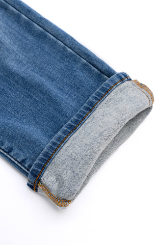 Nivea Vintage Wash Thermal Straight Jeans-Denim-Ave Shops-Statement Wear Fashion Boutique, Women's Fashion and Accessories located in O'Fallon, MO