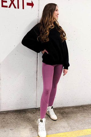 Get Moving Plum Leggings-Leggings-Nash Grey-Statement Wear Fashion Boutique, Women's Fashion and Accessories located in O'Fallon, MO