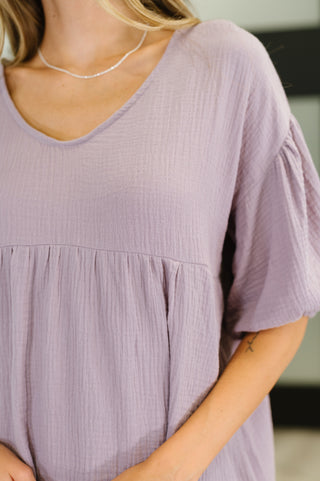 Pleasantly Perfect Bubble Sleeve Peasant Blouse-Blouses-Ave Shops-Statement Wear Fashion Boutique, Women's Fashion and Accessories located in O'Fallon, MO