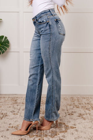 Quinn Mid Rise Cell Phone Pocket Dad Jeans-Jeans-Ave Shops-Statement Wear Fashion Boutique, Women's Fashion and Accessories located in O'Fallon, MO