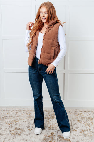 Set Me Up Corduroy Puffer Vest-Layers-Ave Shops-Statement Wear Fashion Boutique, Women's Fashion and Accessories located in O'Fallon, MO