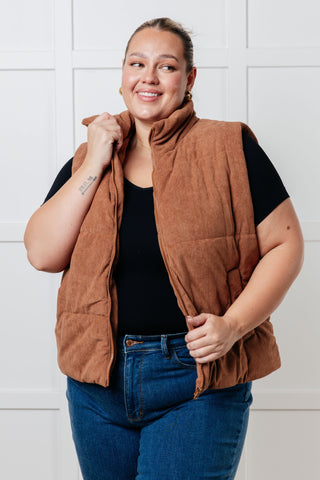 Set Me Up Corduroy Puffer Vest-Layers-Ave Shops-Statement Wear Fashion Boutique, Women's Fashion and Accessories located in O'Fallon, MO