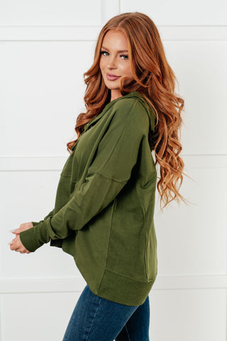 Simple Snug Snap Hooded Pullover-Tops-Ave Shops-Statement Wear Fashion Boutique, Women's Fashion and Accessories located in O'Fallon, MO