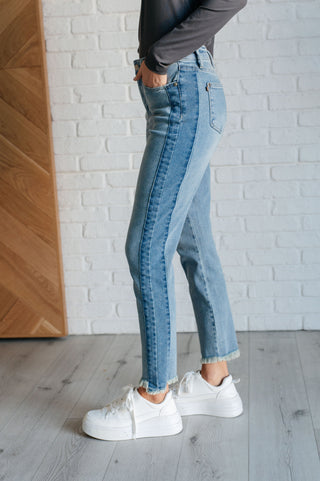 Susan High Rise Side Panel Detail Slim Jeans-Jeans-Ave Shops-Statement Wear Fashion Boutique, Women's Fashion and Accessories located in O'Fallon, MO