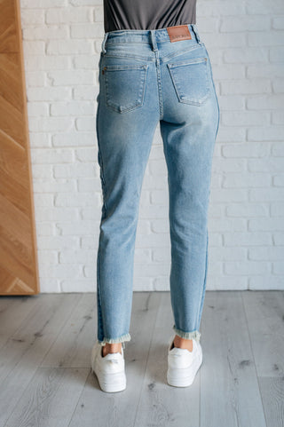 Susan High Rise Side Panel Detail Slim Jeans-Jeans-Ave Shops-Statement Wear Fashion Boutique, Women's Fashion and Accessories located in O'Fallon, MO