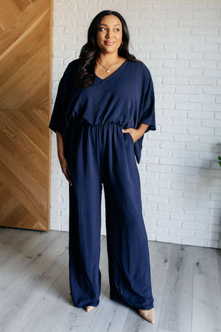 Up to Something Wide Leg Jumpsuit-Jumpsuits & Rompers-Ave Shops-Statement Wear Fashion Boutique, Women's Fashion and Accessories located in O'Fallon, MO