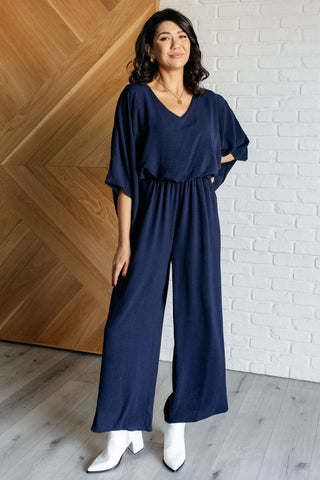 Up to Something Wide Leg Jumpsuit-Jumpsuits & Rompers-Ave Shops-Statement Wear Fashion Boutique, Women's Fashion and Accessories located in O'Fallon, MO