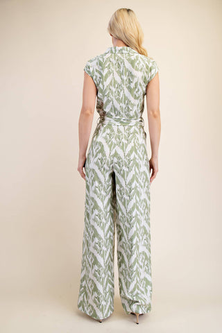 V-Neck Knotted Jumpsuit-Jumpsuits & Rompers-Glam-Statement Wear Fashion Boutique, Women's Fashion and Accessories located in O'Fallon, MO